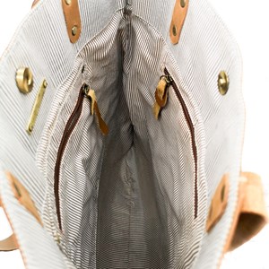 Tote bag cuir  emilie havane