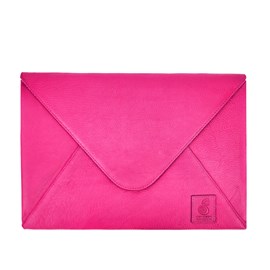 Porte-documents cuir marcel fushia