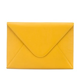 Porte-documents cuir marcel jaune