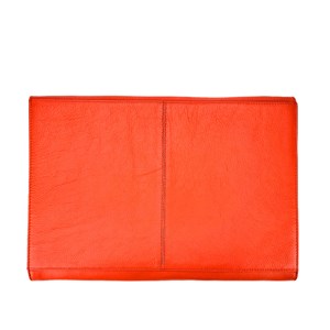 Porte-documents cuir marcel orange