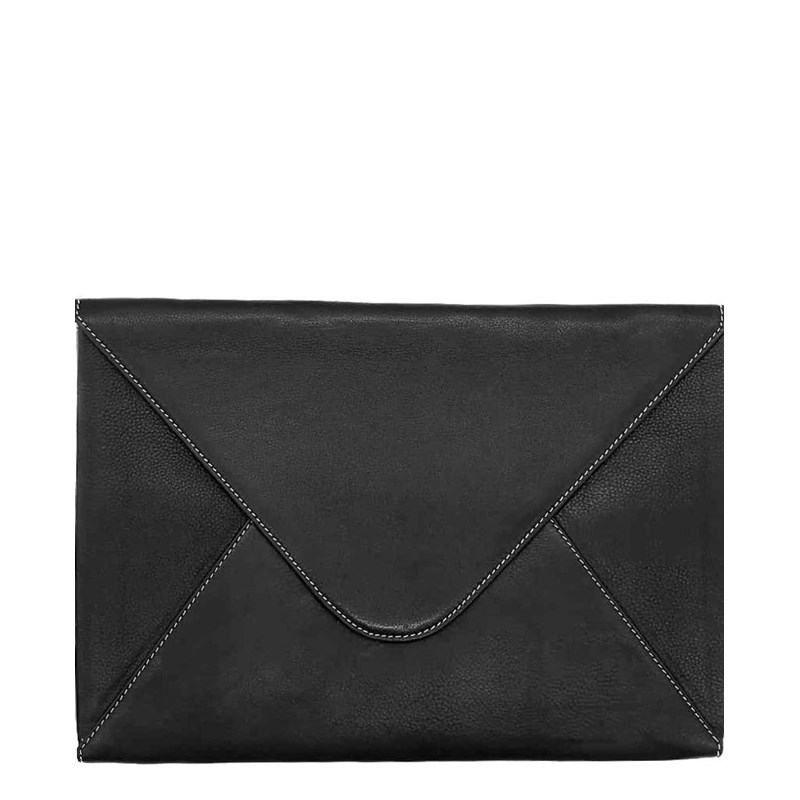 Porte-documents cuir marcel noir