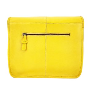 Besace messager cuir maxime jaune