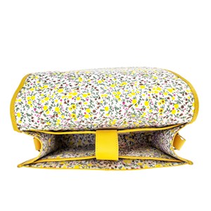 Besace messager cuir maxime jaune