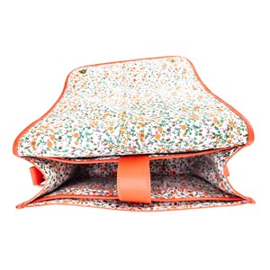 Besace messager cuir maxime orange