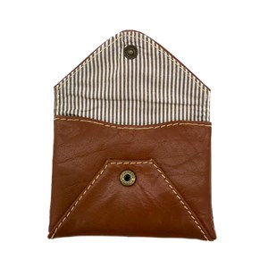 Porte-cartes cuir nino havane