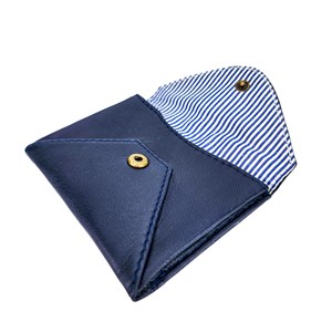 Porte-cartes cuir nino marine