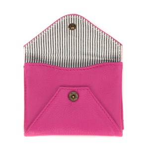 Porte-cartes cuir nino fushia
