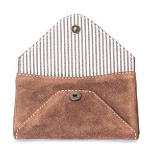 Porte-cartes cuir nino suède