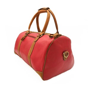Sac weekend cuir sacha rouge
