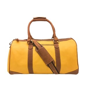 Sac weekend cuir sacha jaune