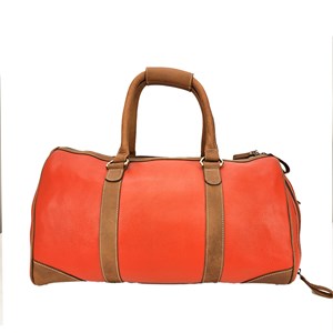 Sac weekend cuir sacha+ orange
