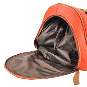 Sac weekend cuir sacha+ orange