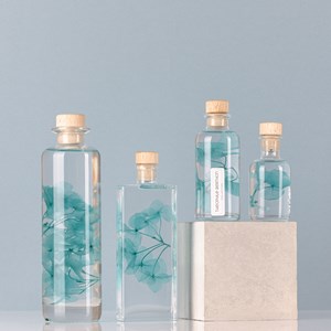 Fleur immergée hortensia bleu h12