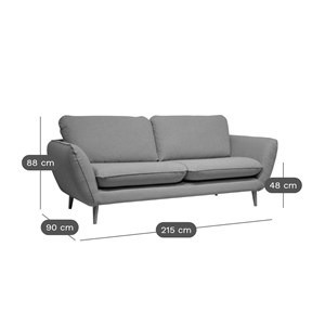 Canapé tissu persson 3 places