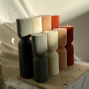 Duo de bougies reflect terracotta