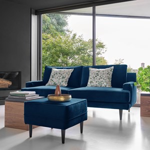 Canapé velours oscar 2 places