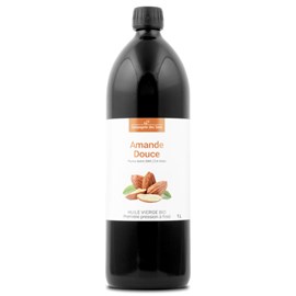 Huile d'amande douce bio - 1l - fraîcheur garantie oxycert® - vierge & de 1?? pr