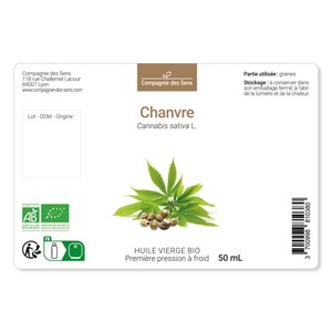 Huile de chanvre de bretagne bio - 1l - fraîcheur garantie oxycert® - vierge & d