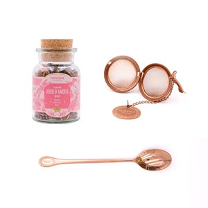Coffret tisane jour d'amour bio* avec accessoires