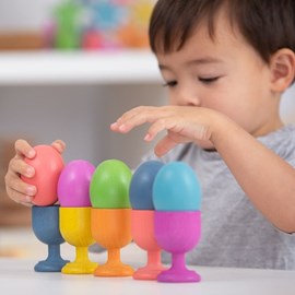 Coquetiers pour oeufs en bois