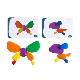 36 galets arc-en-ciel