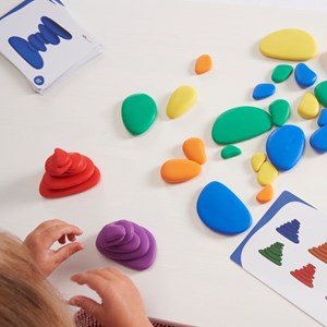 36 galets arc-en-ciel