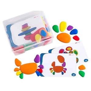 36 galets arc-en-ciel