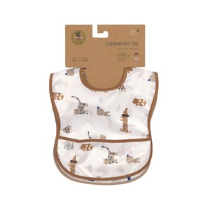 Lot de 2 bavoirs à poche little mat