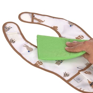 Lot de 2 bavoirs à poche little mat