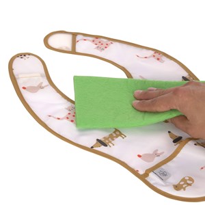 Lot de 2 bavoirs à poche little mat