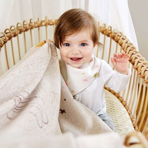 Bavoir bandana 0-24 mois cygne