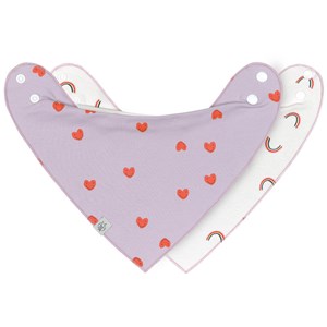 Lot de 2 bavoirs bandanas 0-24 mois