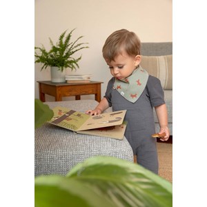 Lot de 2 bavoirs bandanas 0-24 mois