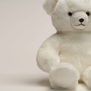 Peluche ours emile blanc