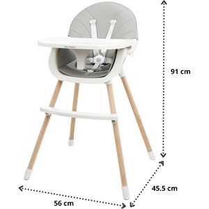 Chaise haute bébé +6 mois evolutive