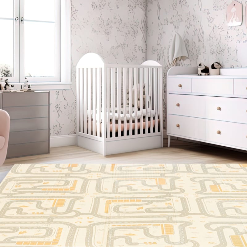 Tapis d'éveil bébé en mousse reversible (Moby System) - Image 2