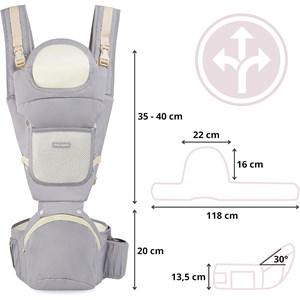 Porte bébé ergonomique avec ceinture
