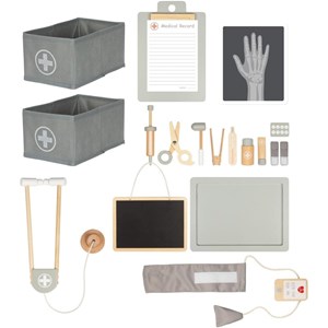 Jeux imitation docteur bois +accessoires