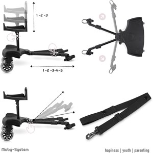 Planche à roulette poussette universelle