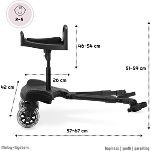 Planche à roulette poussette universelle