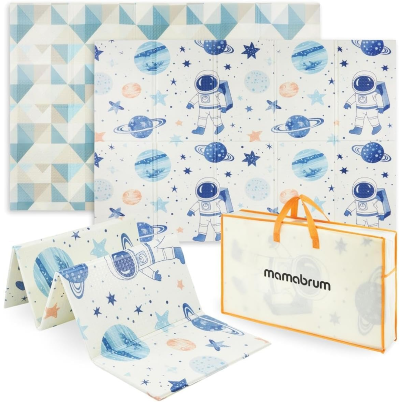 Tapis d'éveil bébé mousse, motif espace (Moby System) - Image 1