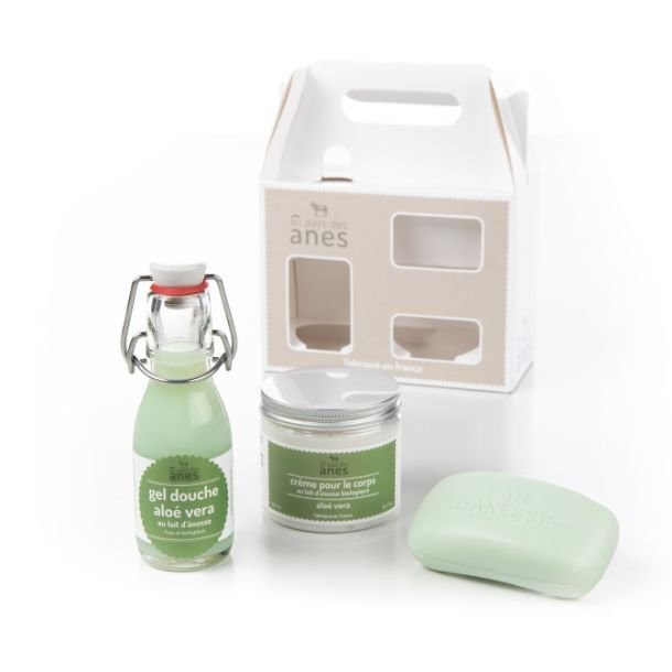 Coffret découverte lait d'ânesse aloe