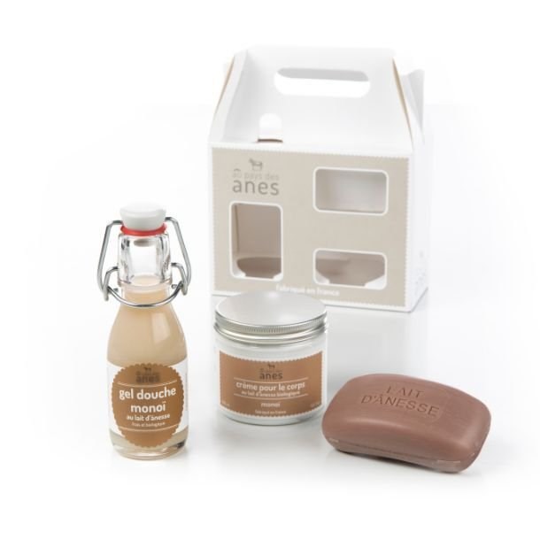 Coffret découverte lait d'ânesse monoï