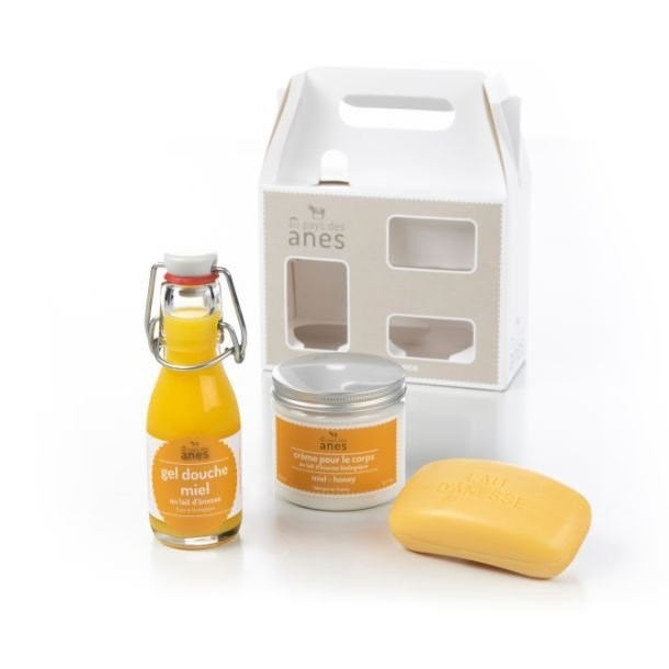 Coffret découverte lait d'ânesse miel