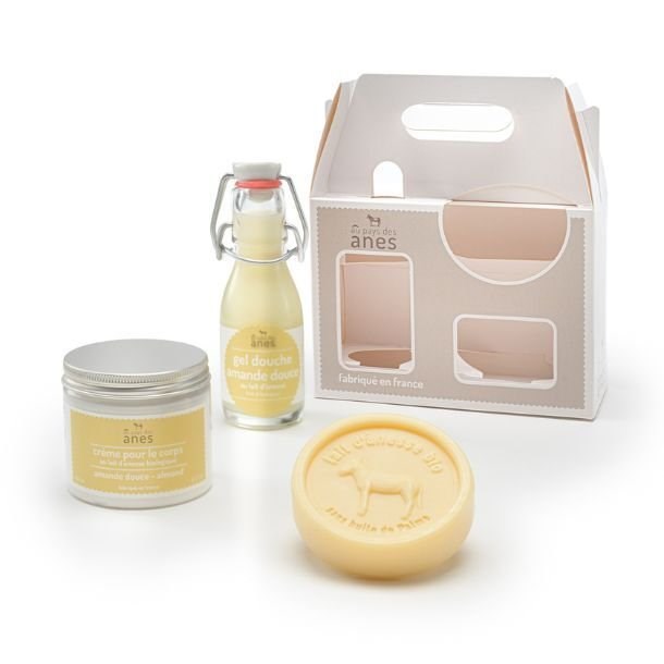 Coffret découverte lait d'ânesse amande