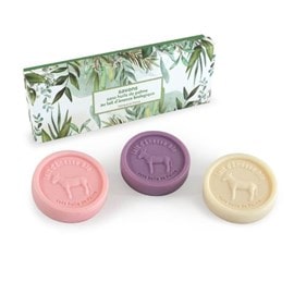 Coffret luxe printemps 3 savons ronds