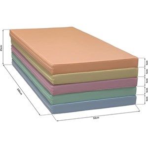 Ensemble matelas pastel clair