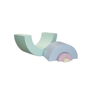 Ensemble blocs rainbow 4 pastel clair