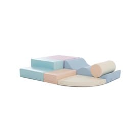 Ensemble blocs roulade pastel clair