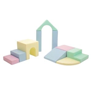 Ensemble grands blocs pastel clair